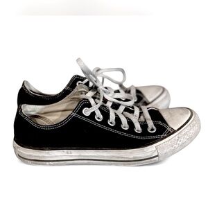 Classic Black and White Converse Sneakers